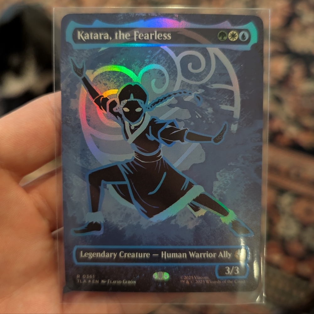 Katara, the Fearless (Borderless) (Neon Ink Foil) - Avatar Magic The Gathering